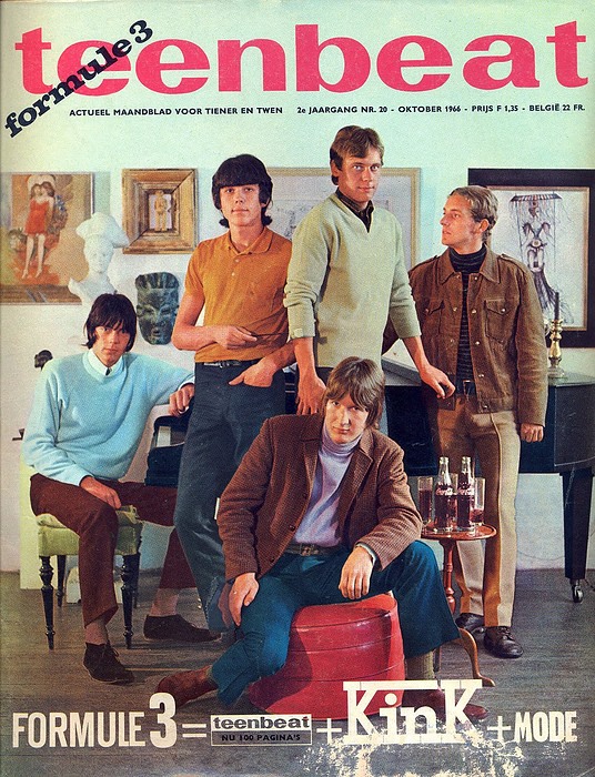 Teenbeat magazine October 1966 issue with cover Golden Earrings